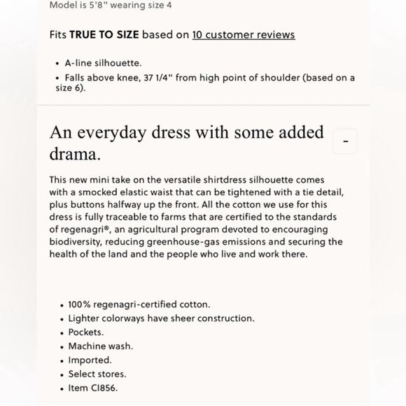 J.Crew Elena mini shirt-dress in cotton poplin - Picture 3 of 8